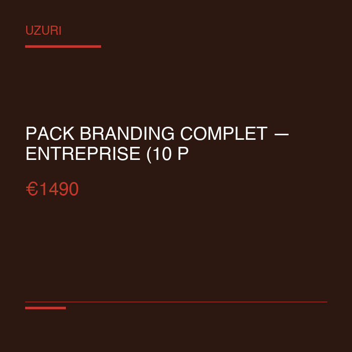 Pack Branding Complet — Entreprise (10 Photos + Vidéo)